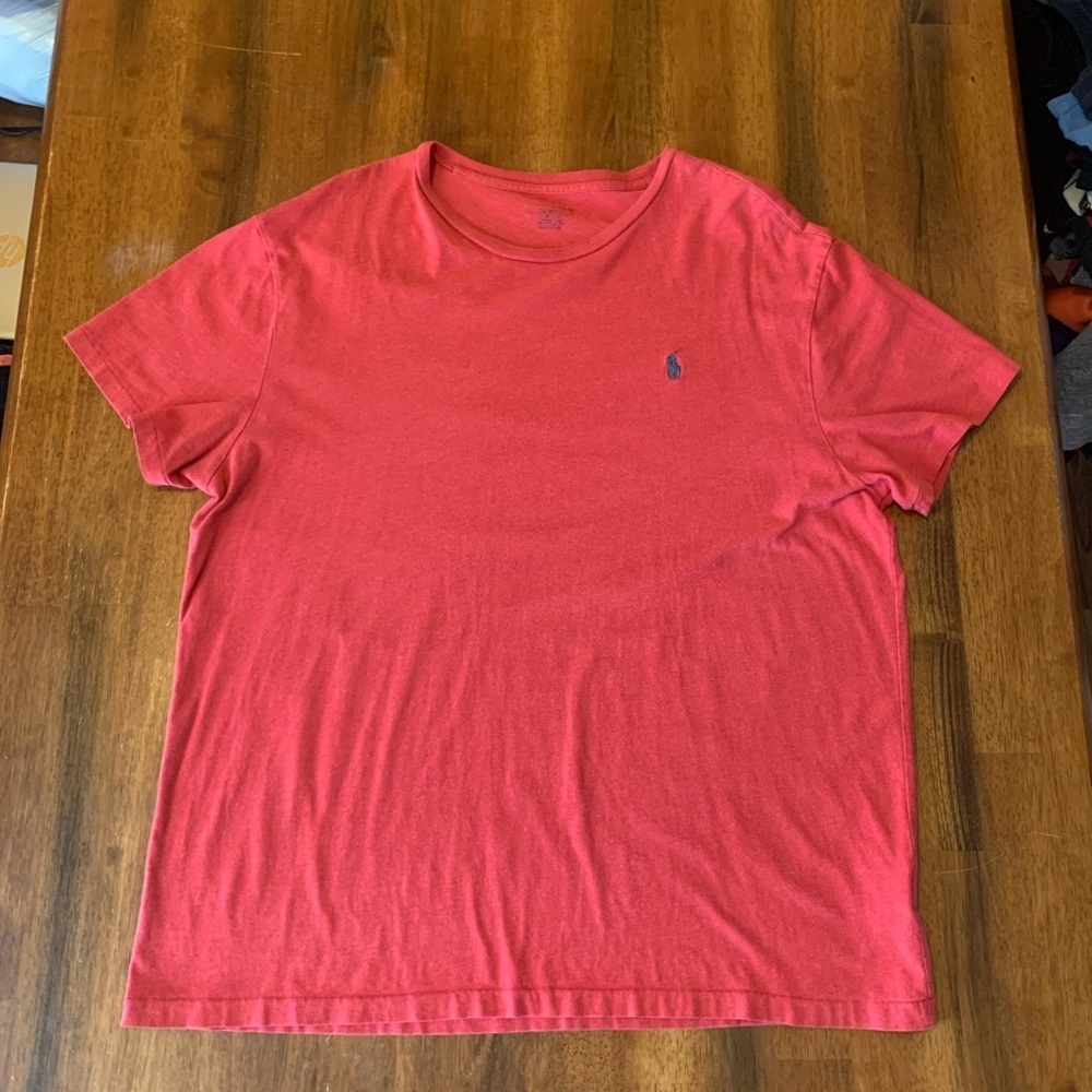Polo by Ralph Lauren Large Red Short Sleeve Tee casual Preppy